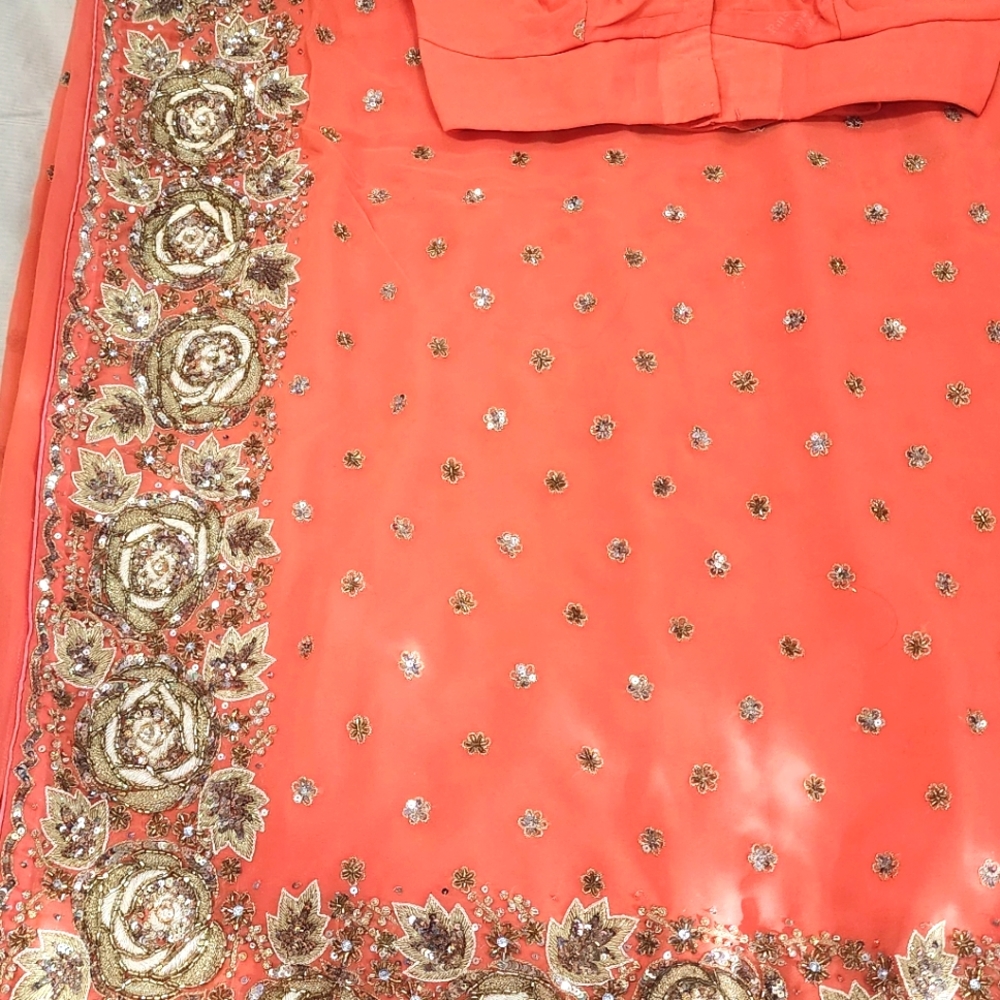 Indian stone saree with blouse